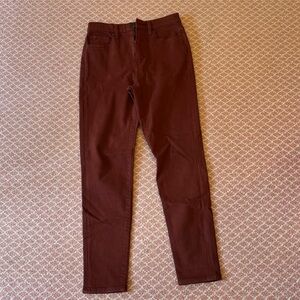 Uniqlo Maroon Stretchy Skinny Jeans